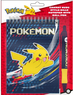 Carnet spiral stylo POKEMON