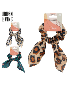 CHOUCHOU FOULARD 3 DESIGNS LEOPARD 