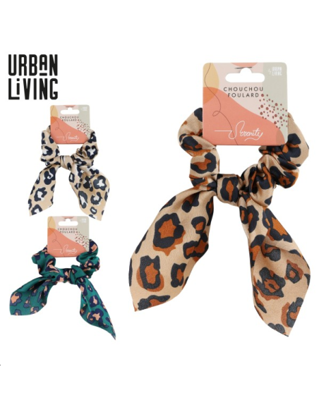 CHOUCHOU FOULARD 3 DESIGNS LEOPARD 