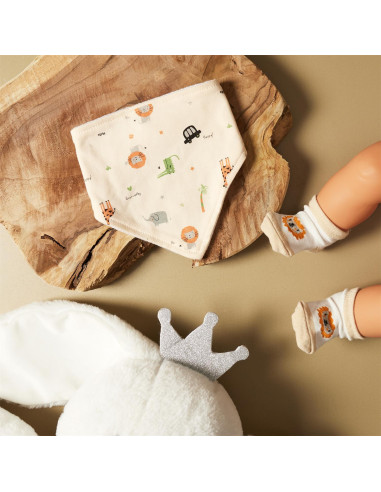 CHAUSSETTES+BAVOIR GARCON 0-6MOIS