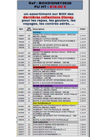 BOX DISNEY - NOUVELLE COLLECTION