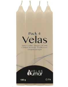 BOUGIES DE TABLE BLANCHE