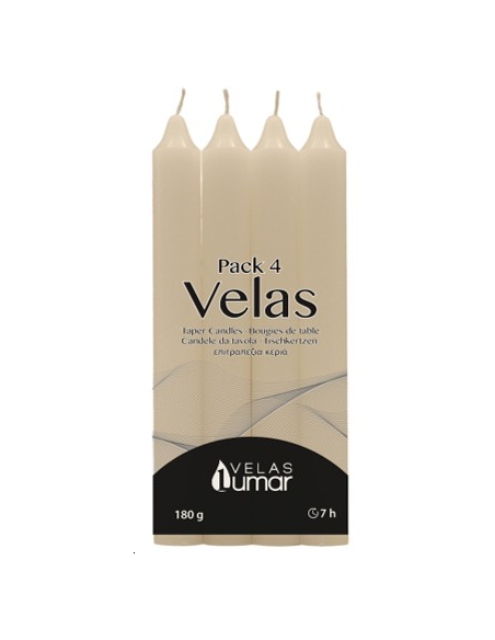 BOUGIES DE TABLE BLANCHE