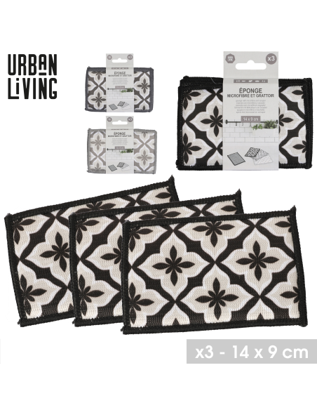 EPONGES AVEC GRATTOIR3 PCS