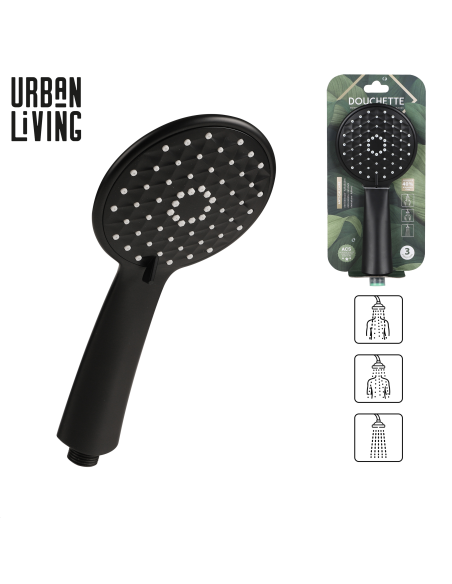 POMMEAU DE DOUCHE 3 JETS EN ABS NOI
