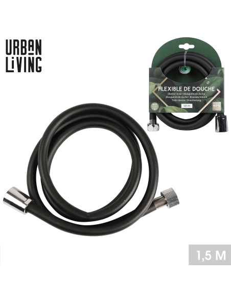 FLEXIBLE DOUCHE NOIR 150 CM 
