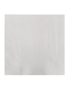 SERVIETTES EN PAPIER BLANCHE 2 PLIS