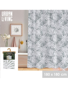 RIDEAU DE DOUCHE PLASTIQUE FEUILLE