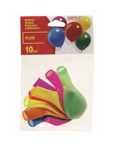 BALLONS FLUOS 10PCS