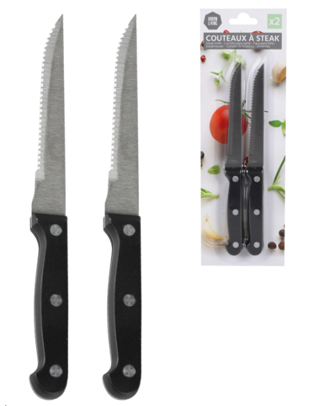 COUTEAU A STEAK 2 PCS