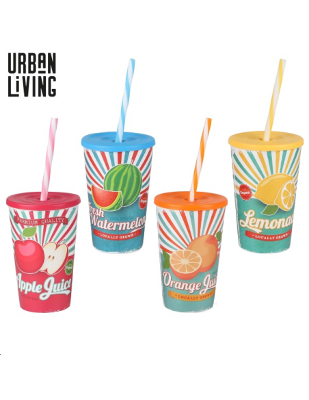 GOBELET DECORE AVEC COUVERCLE