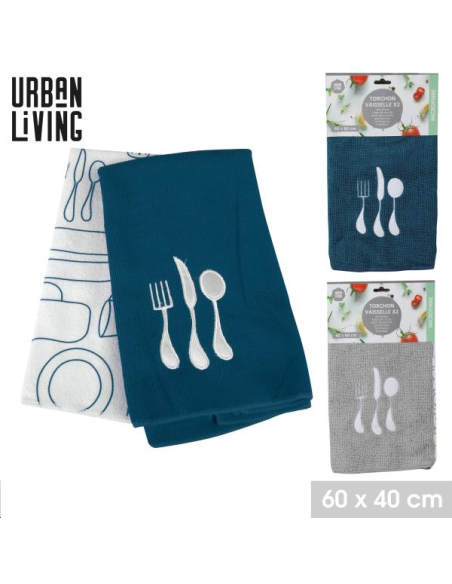 TORCHONS VAISSELLE 2 PCS