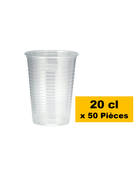 GOBELETS REUTILISABLES TRANSPARENT