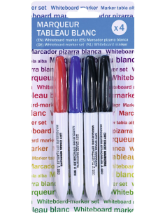 FEUTRE TABLEAU BLANC 4PCS