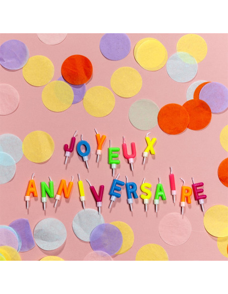 BOUGIES "JOYEUX ANNIVERSAIRE"