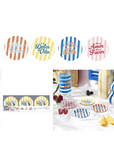 DESSOUS DE VERRE X4 DOLCE VITA