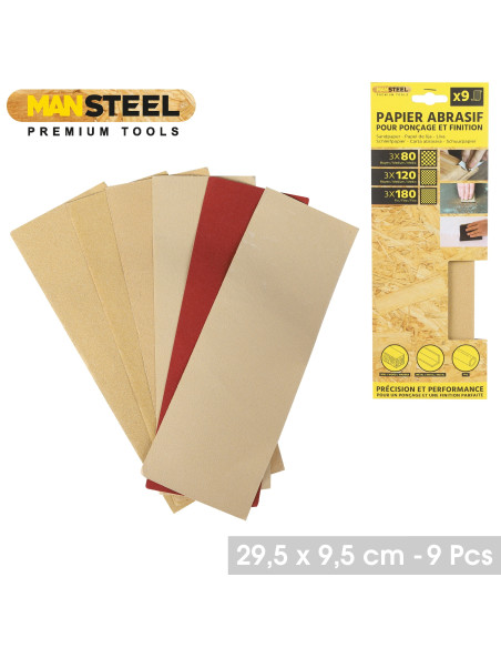 PAPIER ABRASIF POUR PONCAGE