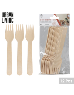 FOURCHETTES EN BOIS 12 PCS