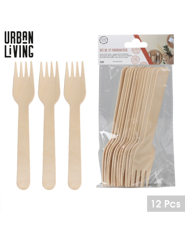 FOURCHETTES EN BOIS 12 PCS