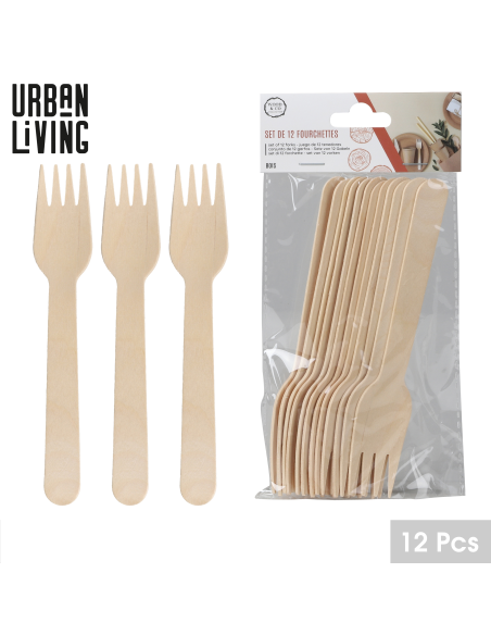 FOURCHETTES EN BOIS 12 PCS