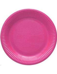 ASSIETTES CARTON ROSE PASTEL
