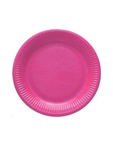 ASSIETTES CARTON ROSE PASTEL