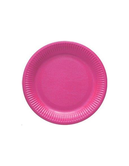 ASSIETTES CARTON ROSE PASTEL