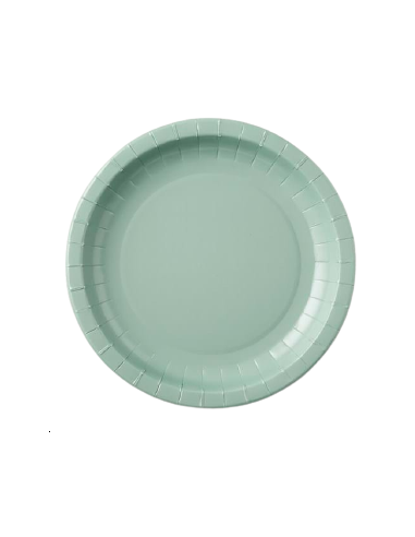 ASSIETTES CARTON AQUA