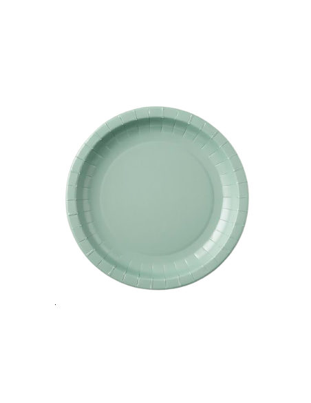ASSIETTES CARTON AQUA