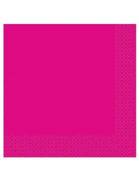 SERVIETTES EN PAPIER FUSCHIA