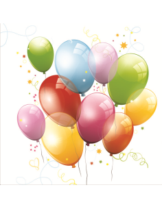 SERVIETTES PAPIER ANNIVERSAIRE