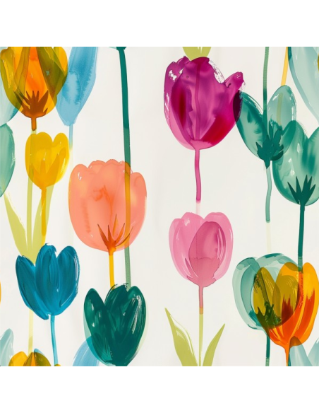 SERVIETTES PAPIER FLEURS