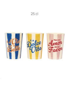 GOBELET PLASTIQUE DOLCE VITA 25C