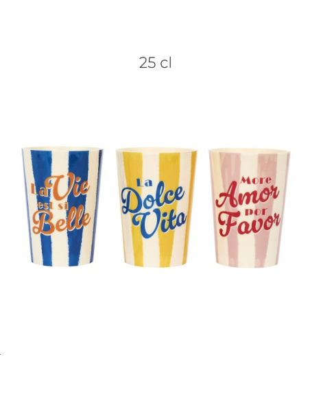 GOBELET PLASTIQUE DOLCE VITA 25C