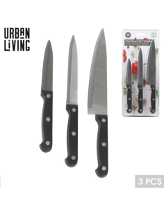 SET DE 3 COUTEAUX DE CUISINE 