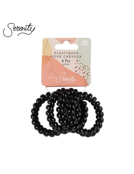 ELASTIQUES A CHEVEUX EN SPIRALE X4 