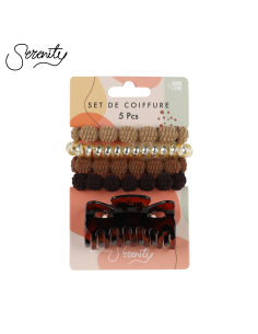 ELASTIQUES A CHEVEUX X4 + 1 PINCE