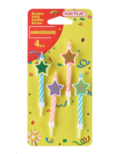 BOUGIES ETOILES X 4