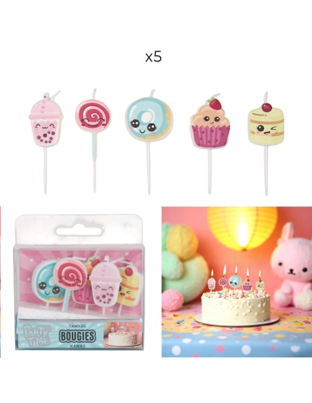 BOUGIES KAWAII X5 