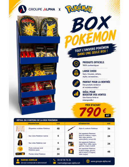 BOX LICENCE POKEMON 208 uvc
