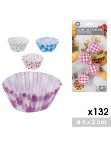 BARQUETTES RONDES EN PAPIER  Ø 4 CM