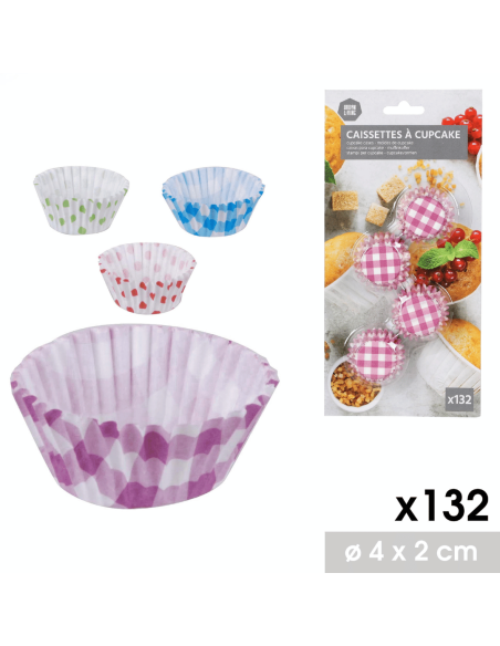 BARQUETTES RONDES EN PAPIER  Ø 4 CM