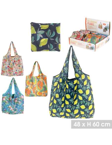 SAC SHOPPING PLIABLE 48X60CM