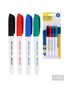 FEUTRE TABLEAU BLANC 4PCS