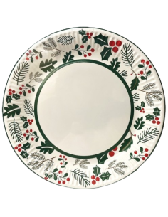 ASSIETTES CARTON NOEL VERT ET ROUGE