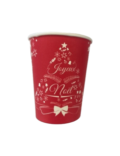 GOBELETS CARTON NOEL ROUGE