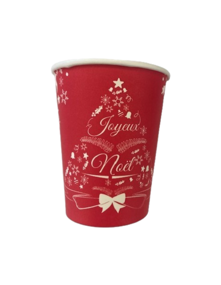GOBELETS CARTON NOEL ROUGE