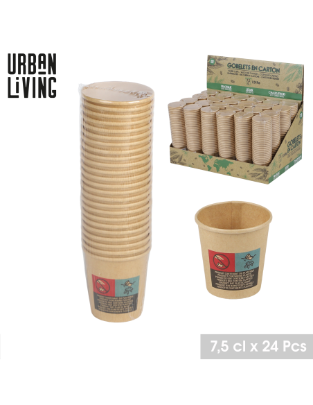 GOBELETS CARTON EXPRESSO x 24  PCS