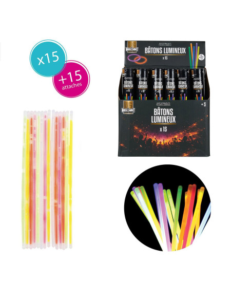 BATONS  PHOSPHORESCENTS x 15